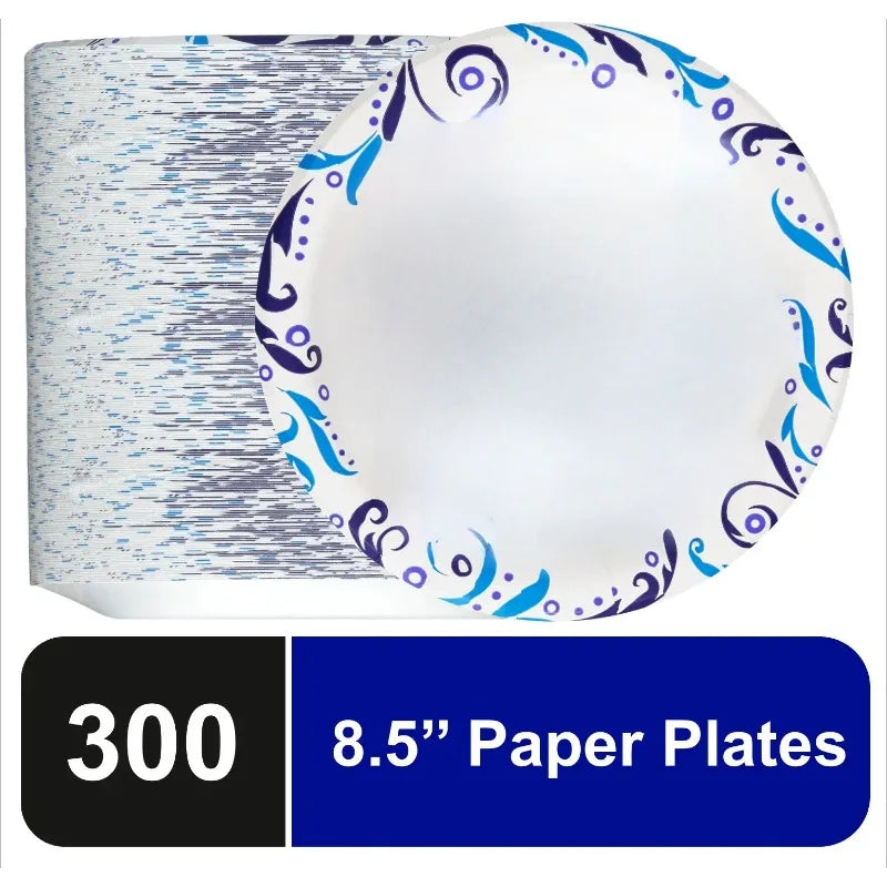 Everyday Disposable Plates for Parties 8 Point 5 Inch