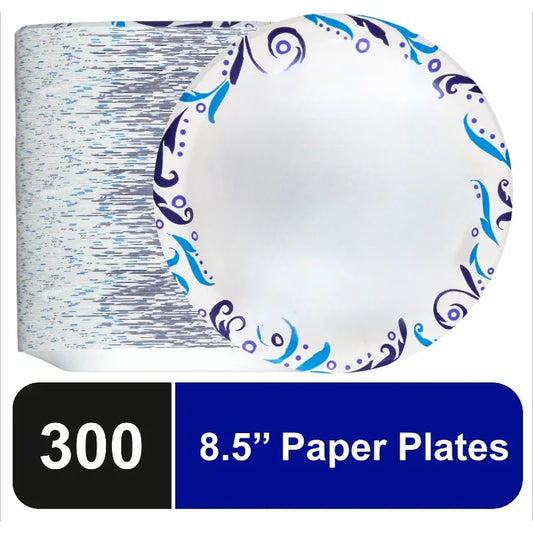 Everyday Disposable Plates for Parties 8 Point 5 Inch