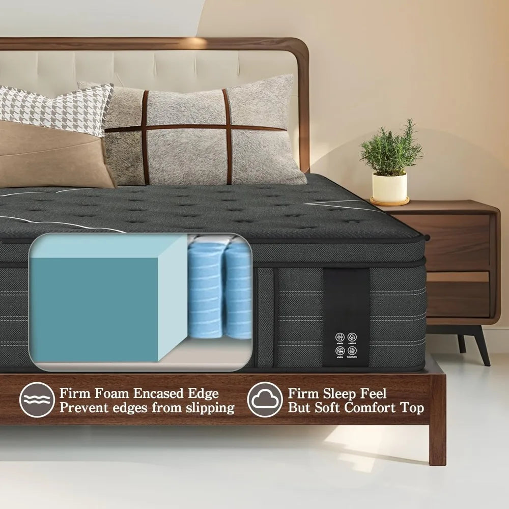 ANGDUO Gel Memory Foam Hybrid Mattress For Lumbar Support