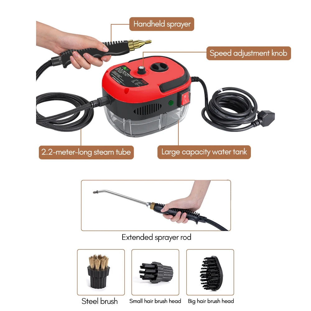 Romellar 1500W Handheld Steam Cleaner High Temperature
