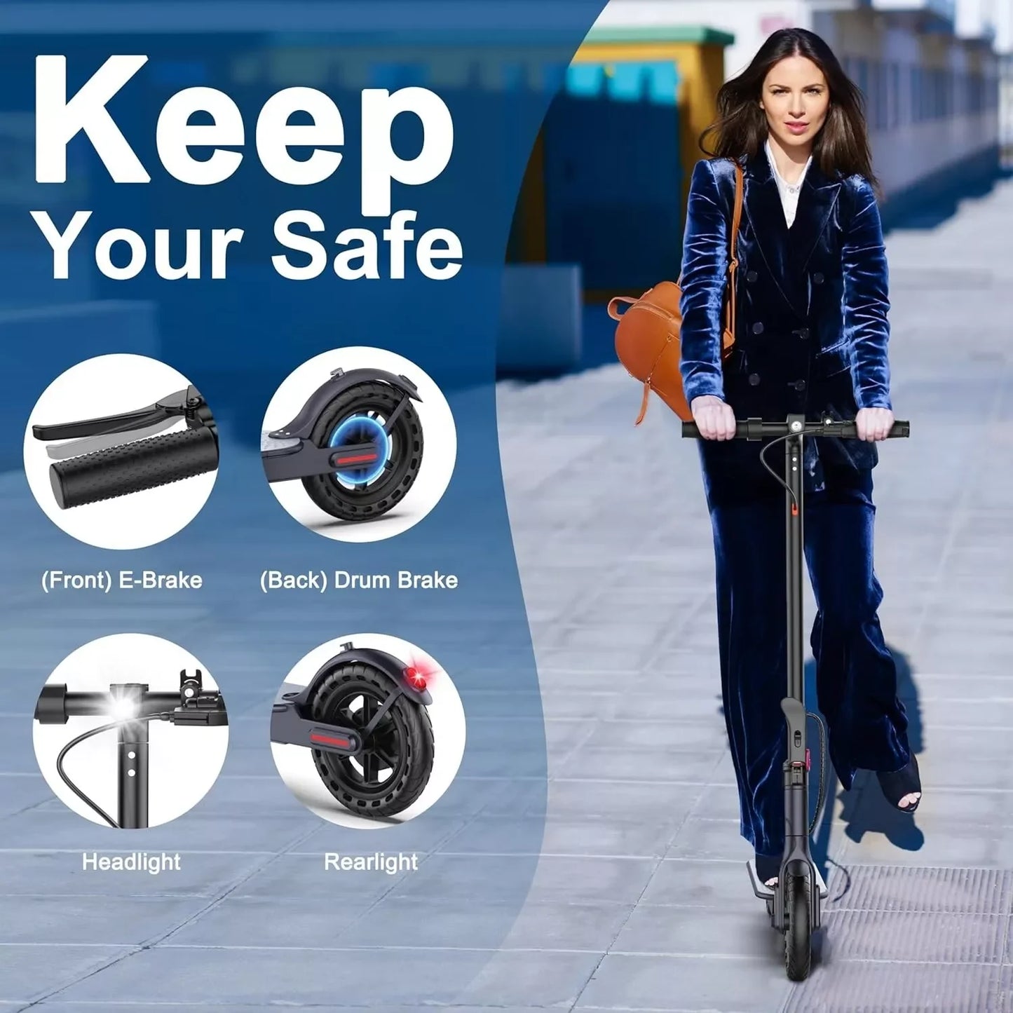 Ladped LP60 Folding Electric Scooter 350W 19mph App Control