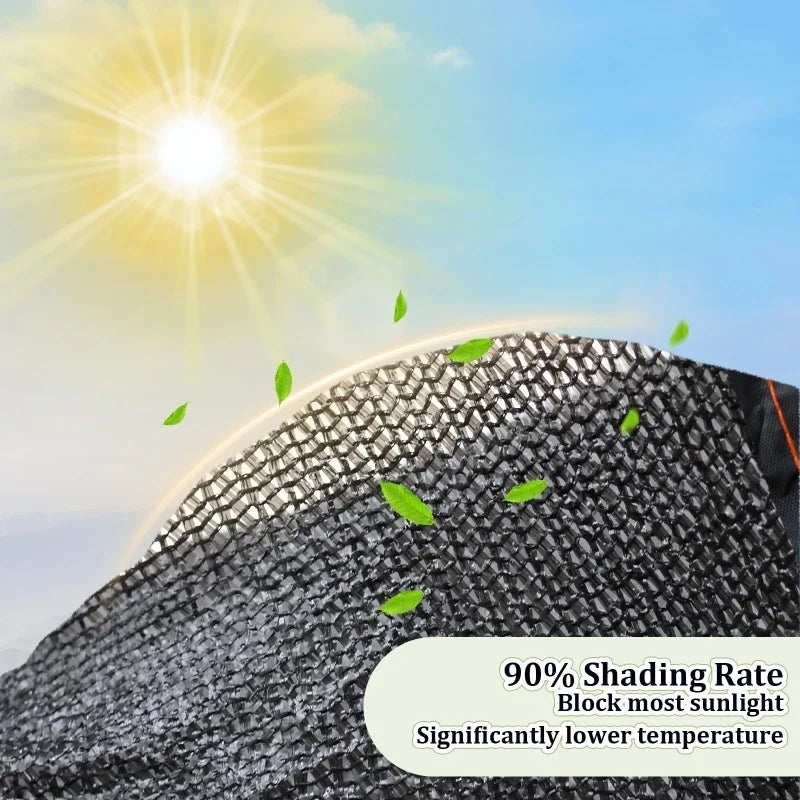 Jiujun-Black High-Density Polyethylene Sunshade Sail - Professional Anti-Uv Design, 85%, Suitable for Terrace, Pergola, Courtyar