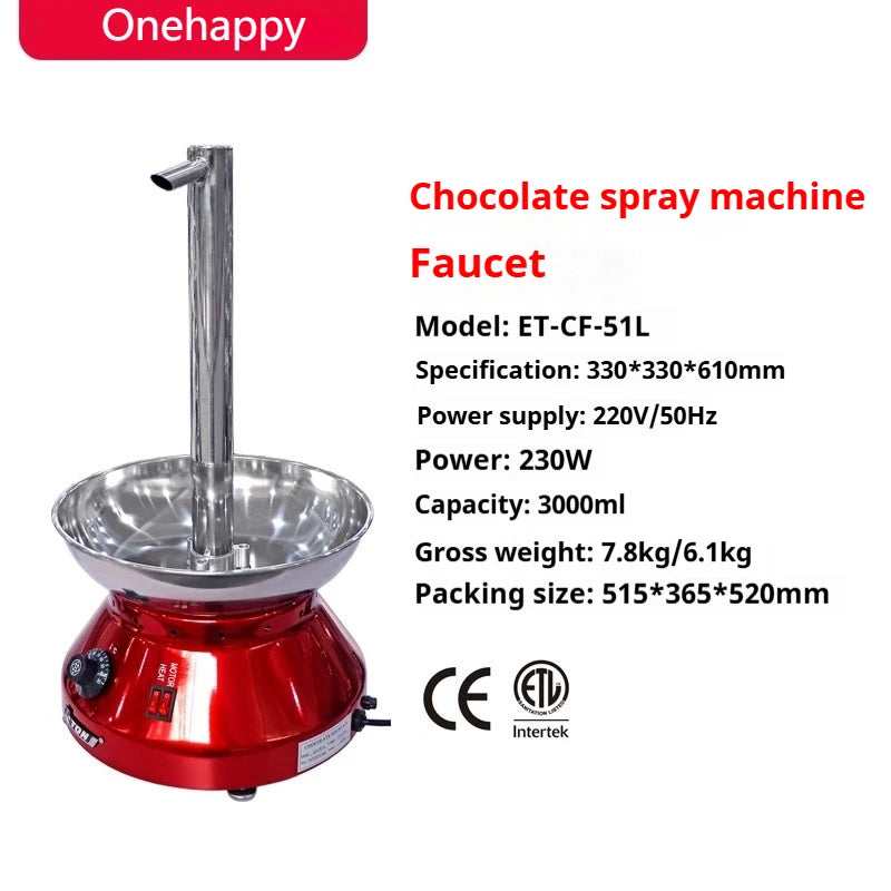 Commercial Chocolate Fountain - Faucet Style Machine for Buffets, Parties, and Events