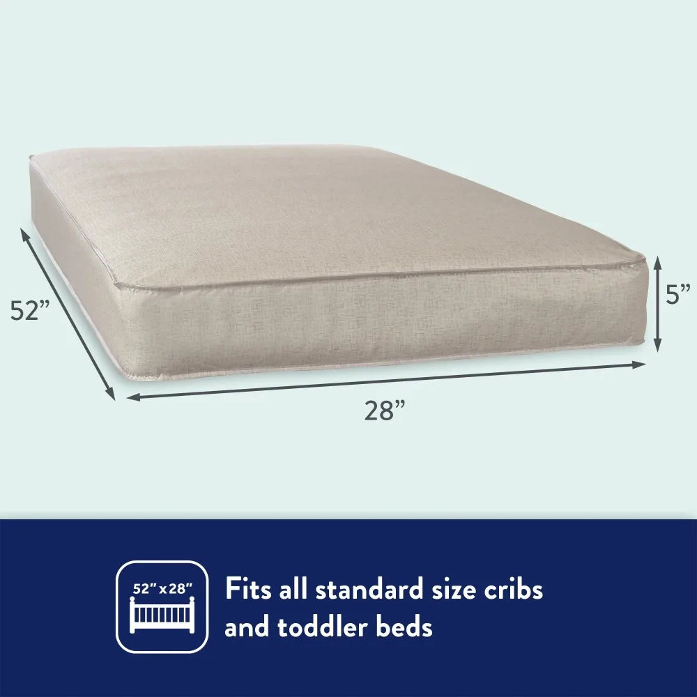 2025 New Kolcraft Pediatric 800 Extra Firm Baby Crib & Toddler Mattress Waterproof