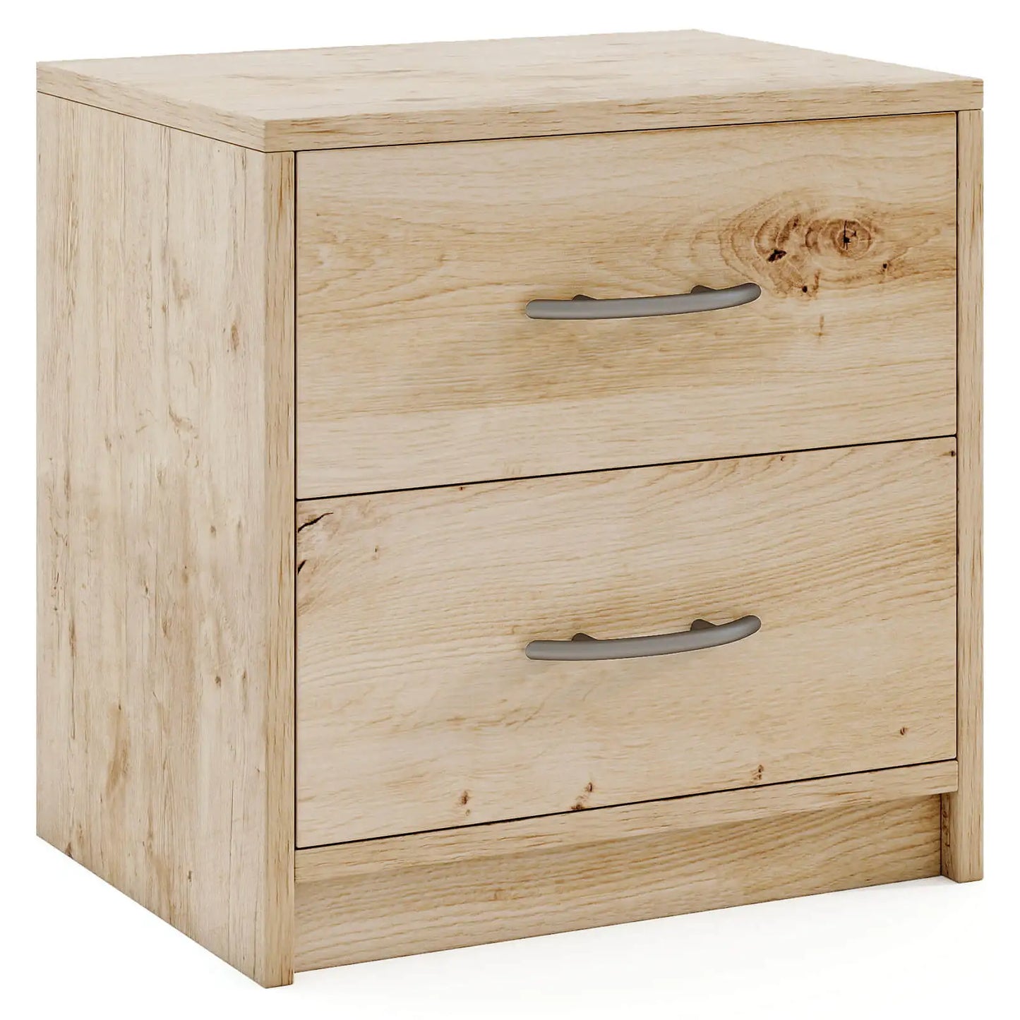 2-Drawer Nightstand Modern Bedside Table with Storage for Living Room Bedroom