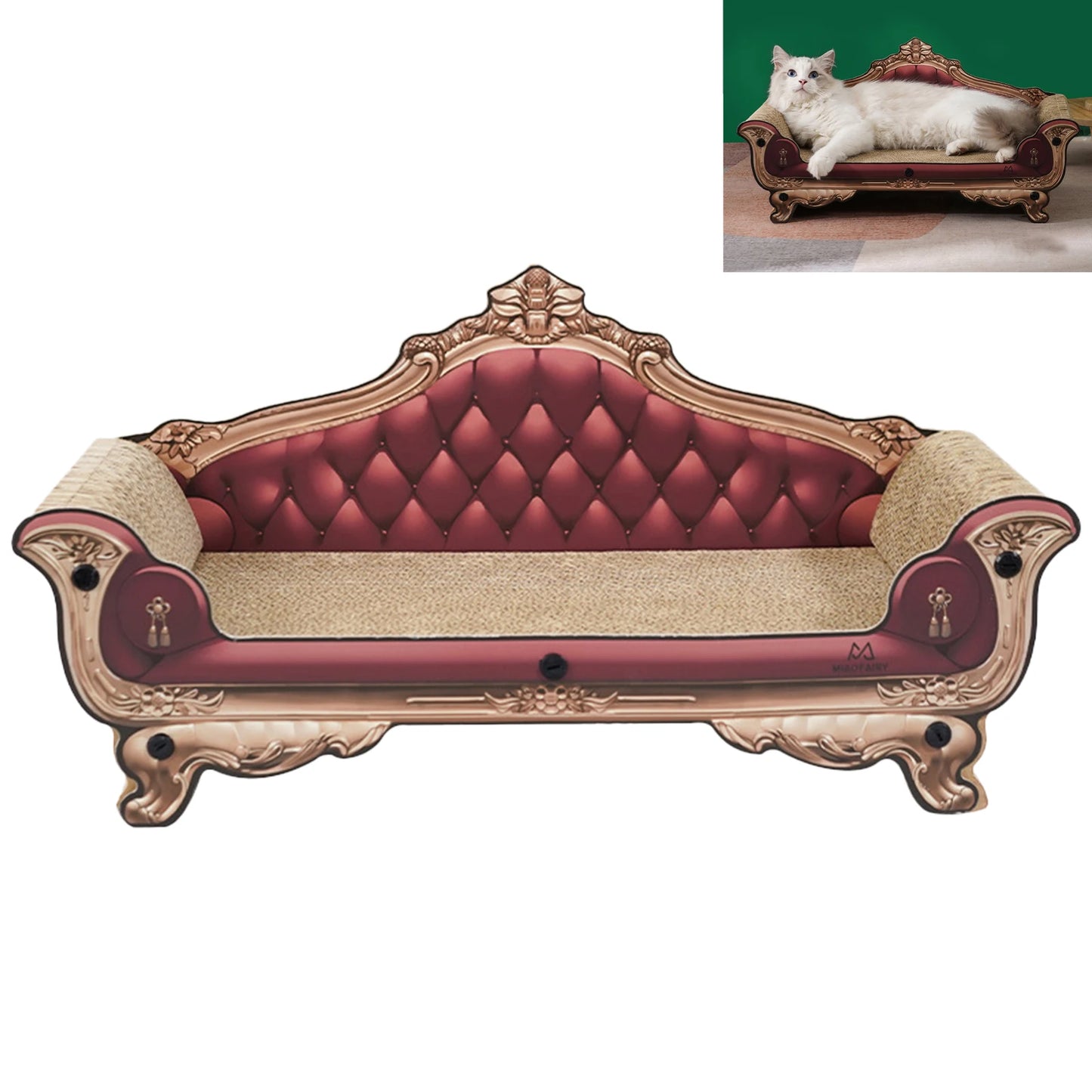 Luxury Cat Scratcher Sofa Bed for Happy Feline Relaxation