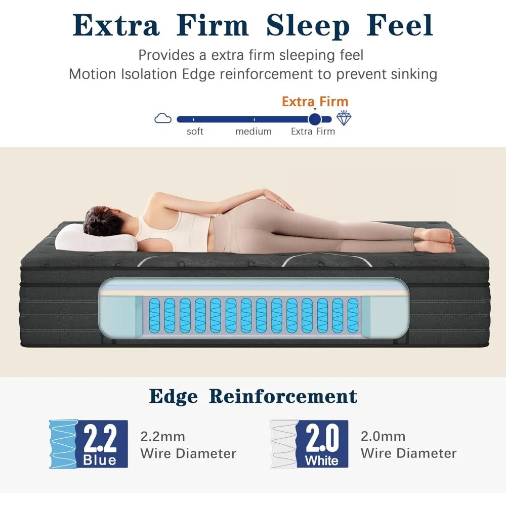 ANGDUO Gel Memory Foam Hybrid Mattress For Lumbar Support