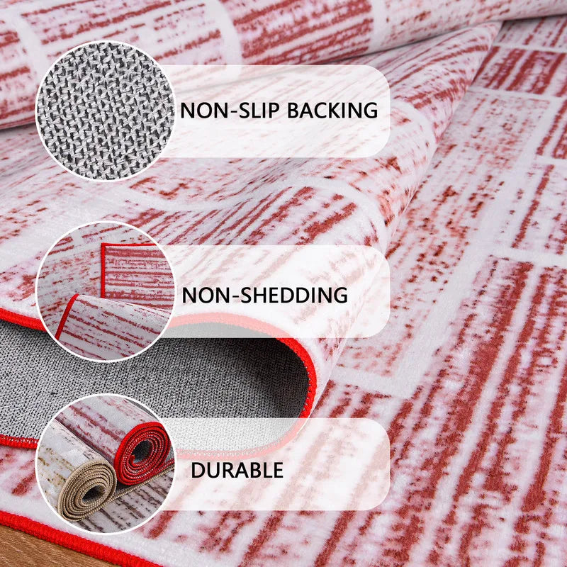 Soft Area Rug Fluffy Modern Flannel Rugs Floor Mat Large Size Carpet for Living Room Bedroom Home Decor