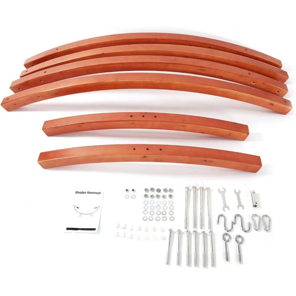 ONCLOUD Hammock Wood Arc Stand With Double Hammock Bundle