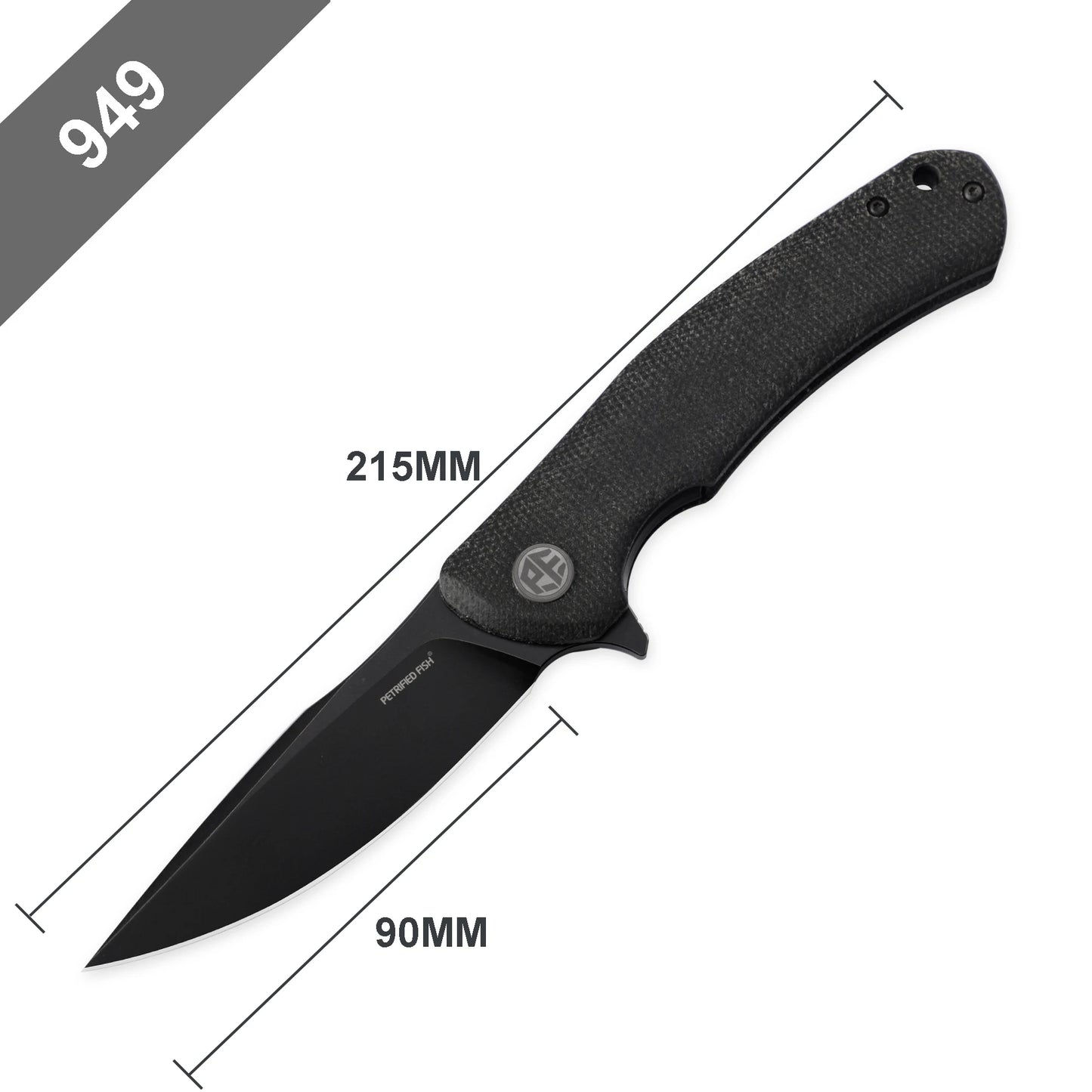 Petrified Fish PF949 Folding Knives Mini K110 Steel Blade Handle Fish Hunting Knife Outdoor Camping Pocket EDC Survival Tools