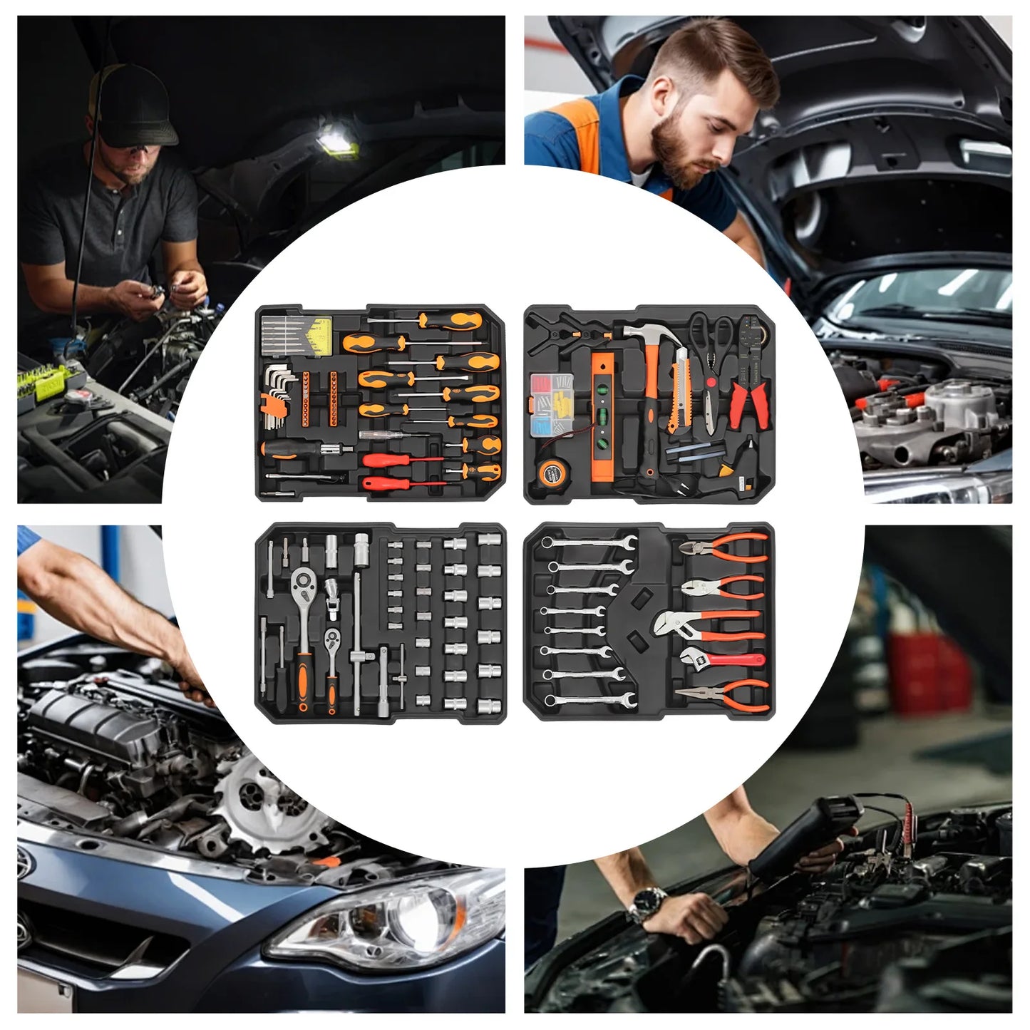 DIY Supplies Trolley Case Tool Box Set Rust Resistant Tools