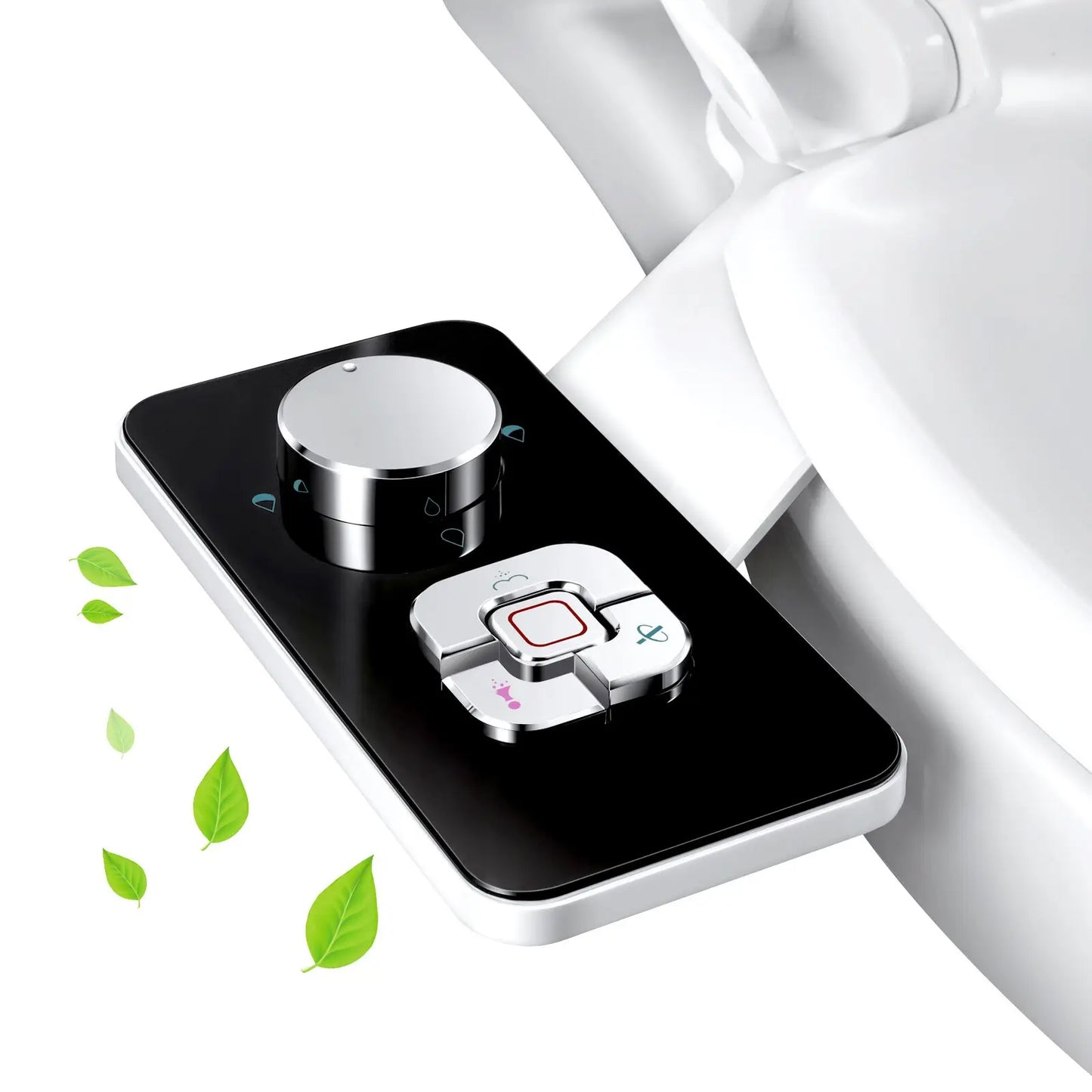 Ultra Thin Bidet Toilet Seat Attachment Dual Nozzles