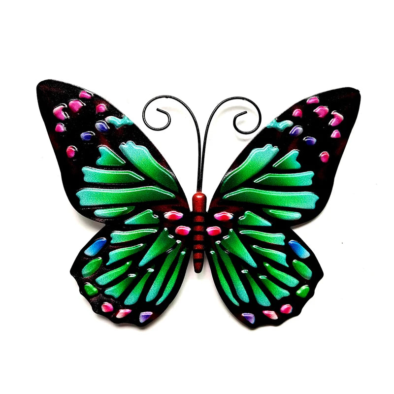 Butterfly Metal Wall Decor Butterflies Art Hanging Ornament for Modern Farmhouse Rustic Home Living Room Indoor Outdoor Decor