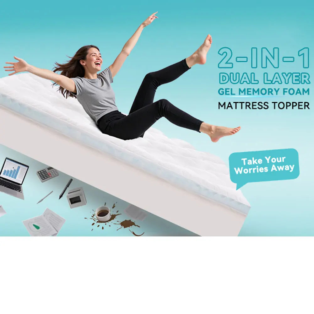 Hcore Memory Foam Mattress Topper CertiPUR US Certified