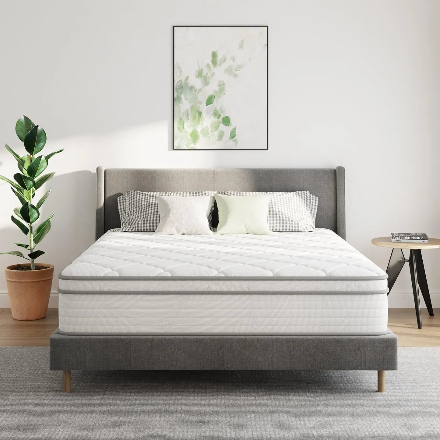 10 inch Twin Mattress Hybrid Mattress Twin Size with Comfortable Foam Individually Pocket Spring Twin Size Mattresses in a Box f
