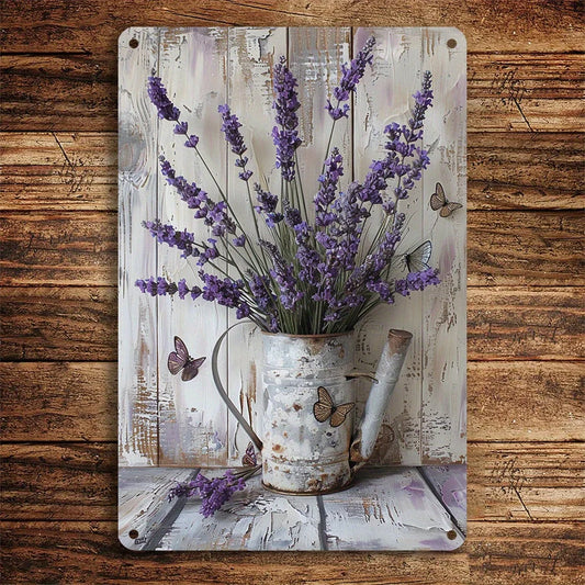Butterfly Iron Wall Art Sign Dragonfly Floral Design