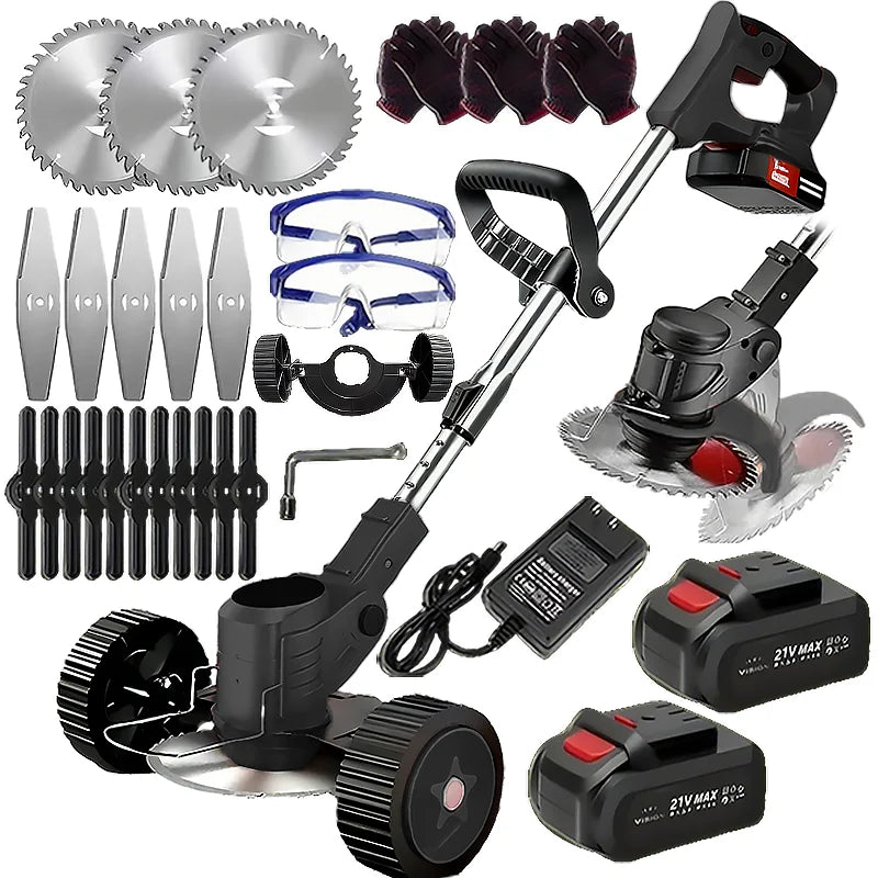 Wireless Portable Weed Trimmer With Dual Lithium Batteries