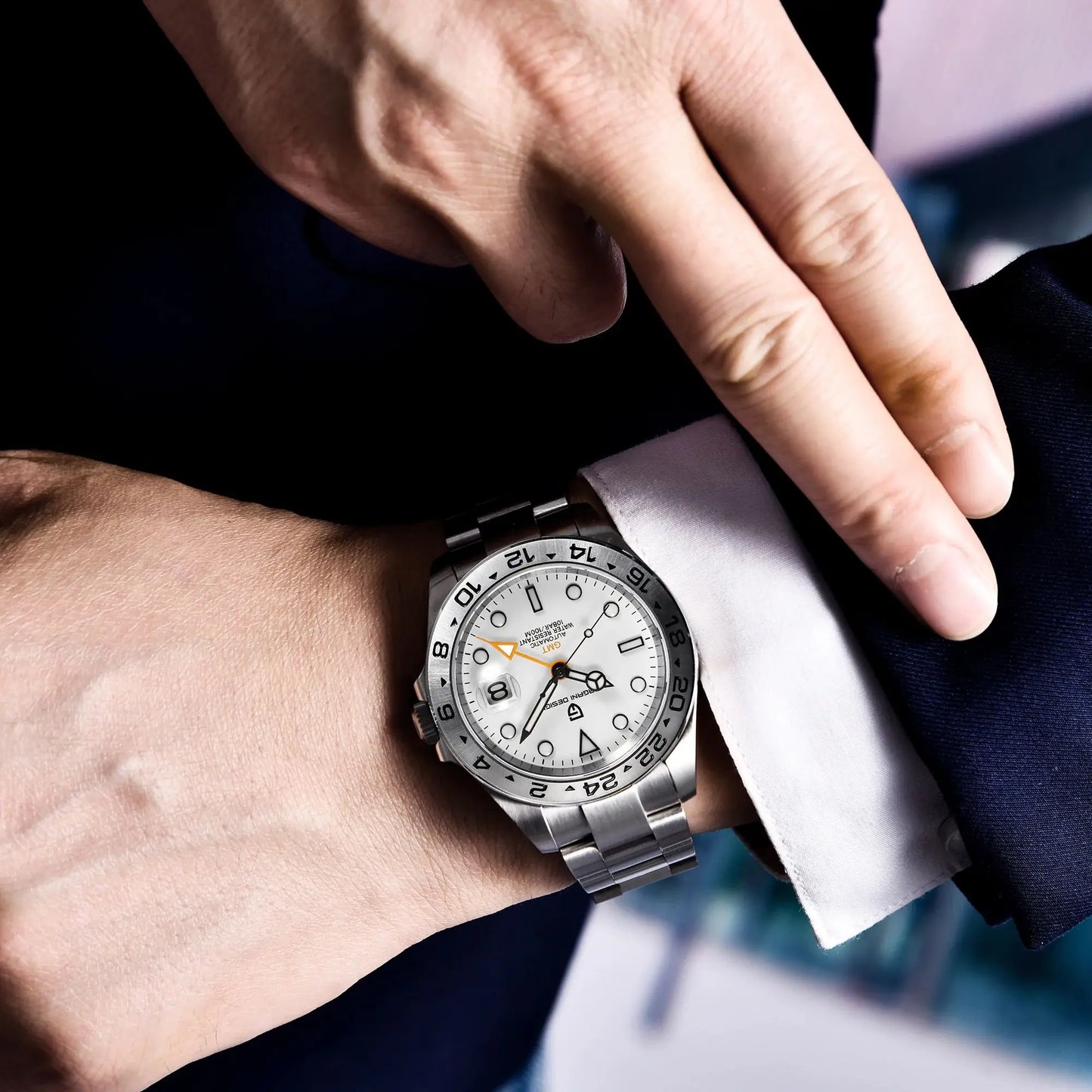 PAGANI DESIGN GMT Automatic Stainless Steel Watch Edition