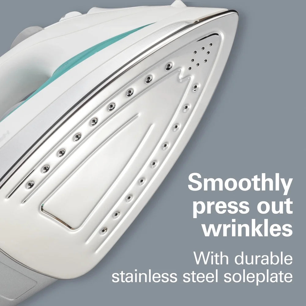 Retractable Cord Steam Iron Stainless Steel Soleplate 1200W Adjustable Steam Spray Blast Vertical Steam Home Dorm Use