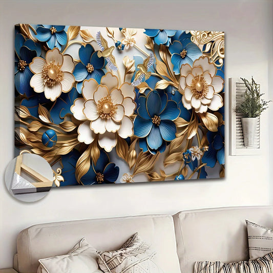 Floral Symphony Canvas Wall Art 24x36 Inch For Living Room