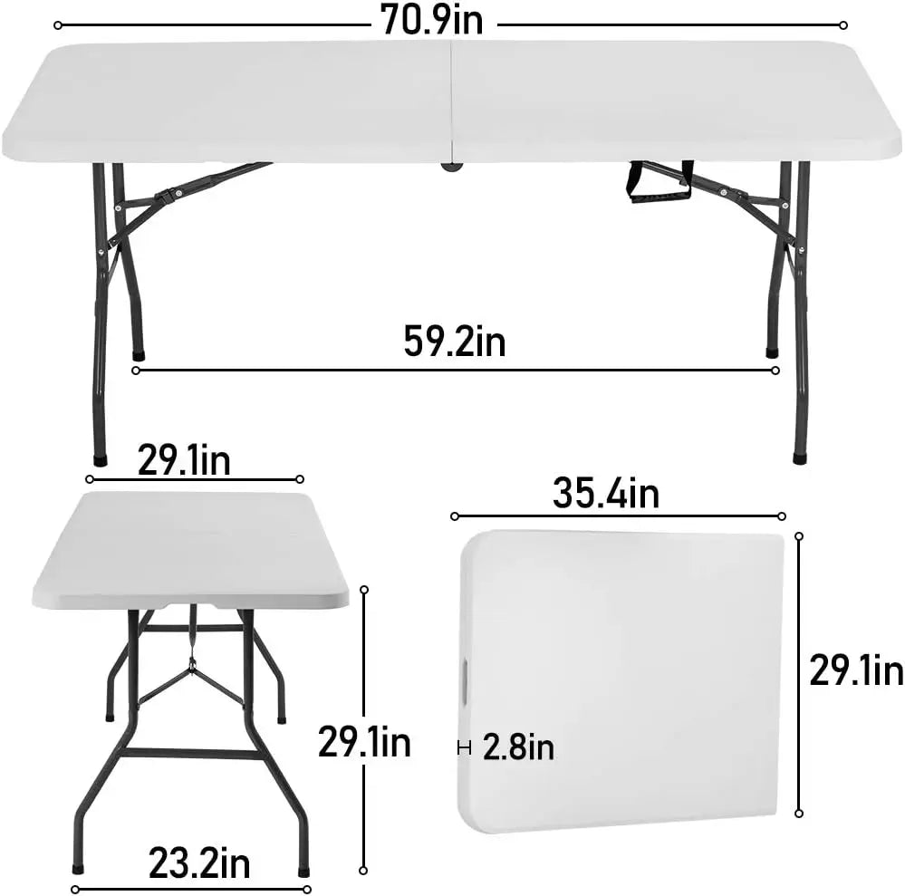 Folding Picnic Table for Camping and Events Easy Storage