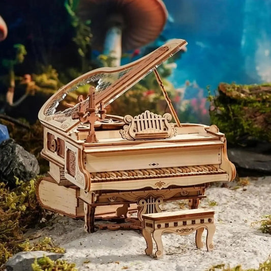 Robotime Magic Piano Mechanical 3D Puzzle Wooden Music Box