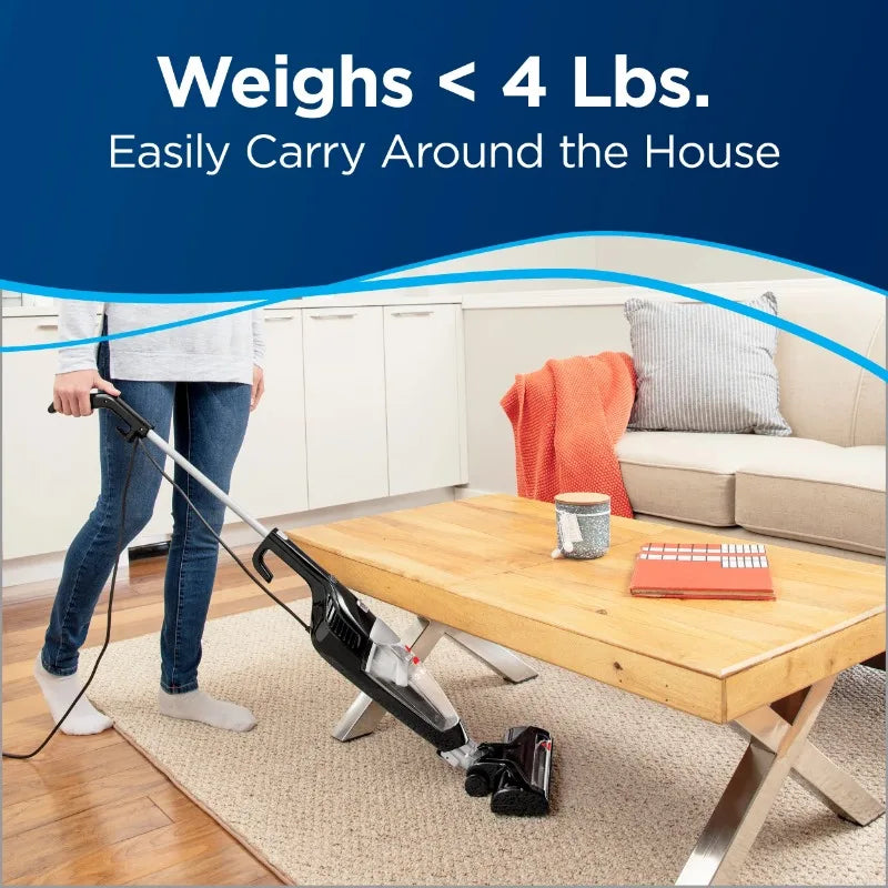 BISSELL 3-in-1 Turbo Lightweight Stick Vacuum, 2610 (Black)