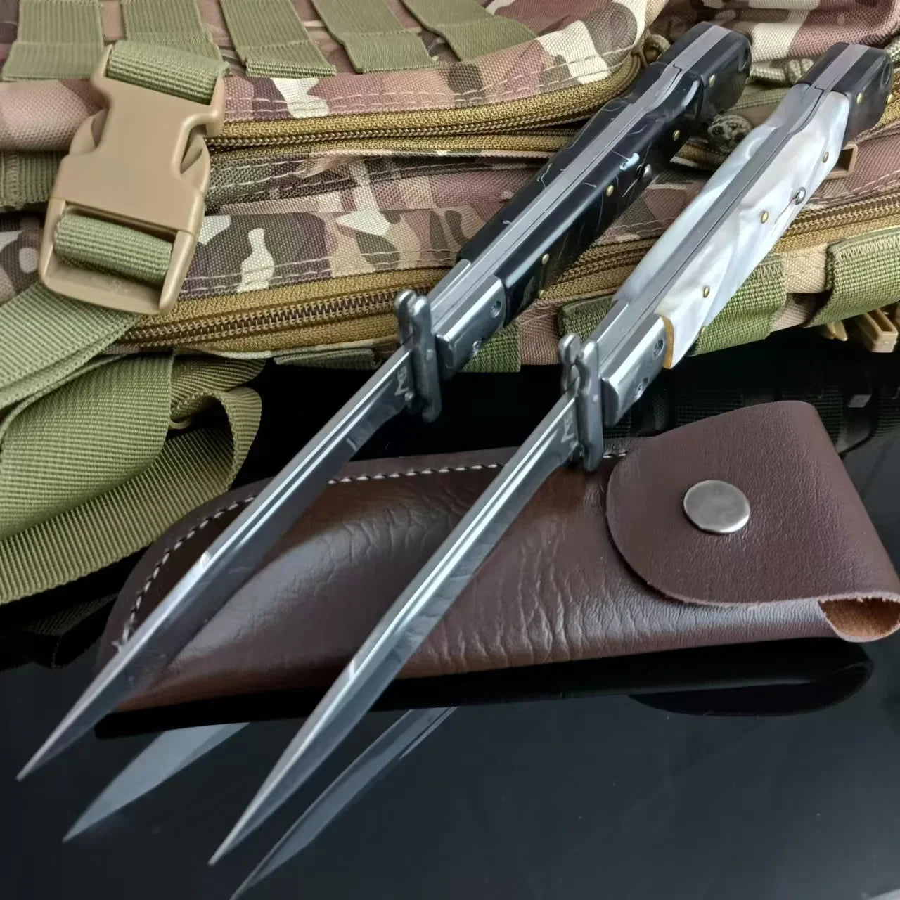 Russian Finka NKVD Outdoor Portable Folding Pocket Knives 440C Blade Utility Survival Camping Hunting Rescue Knife EDC Tools