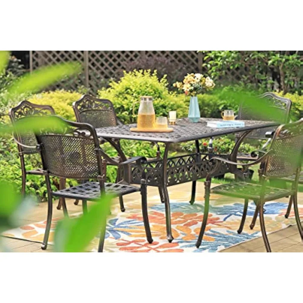 Sophia and William Outdoor Dining Table for Six People