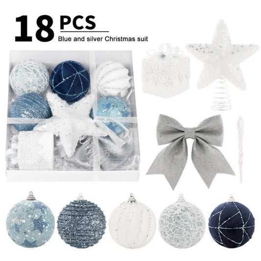 Christmas Ball Ornaments, Xmas Hanging Balls Set for Xmas Tree DIY Craft Gifts for Home Holiday Wedding Party Decorations