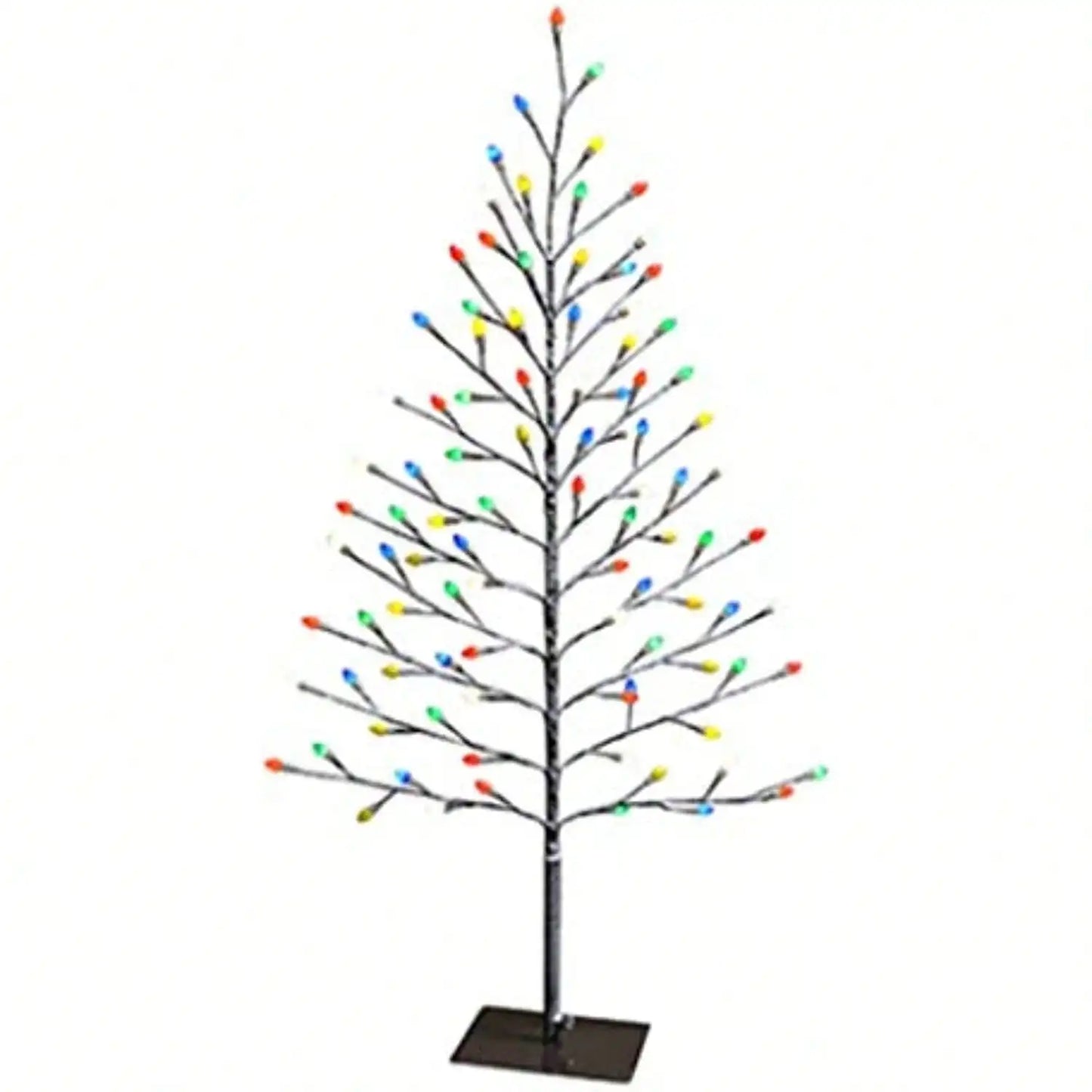Holiday Bright Lights Led35stk96mu Christmas Led Flat Stick Snow Covered Tree