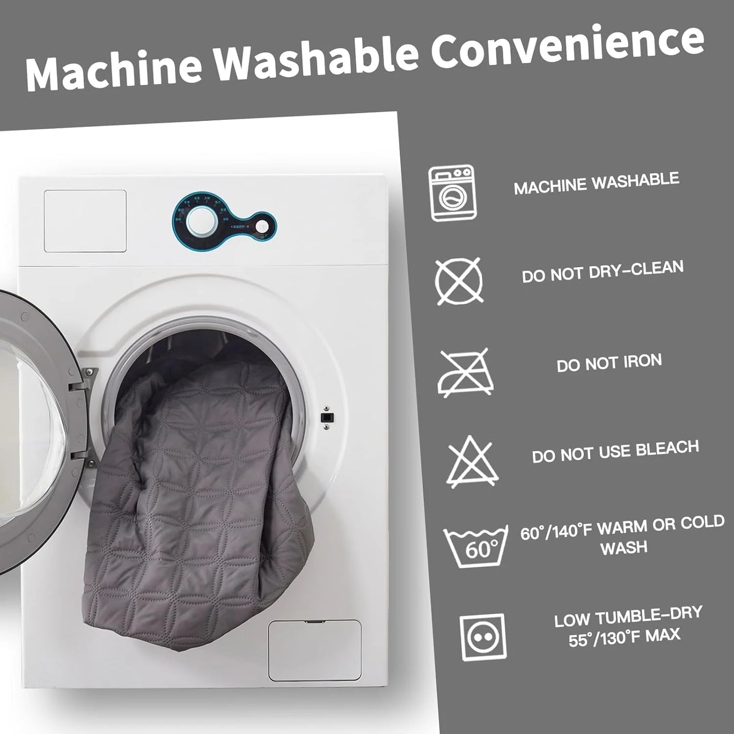 Waterproof Mattress Protector, Noiseless Mattress Pad with Deep Pocket, Soft Breathable Dirt-Proof Bed Mattress Cover Washable