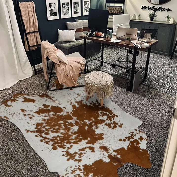 American style Animal Print Rug faux fur cowhide rug Bedroom carpet room carpet for living room rugs house decoration floor mats
