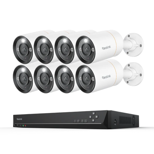 Reolink 16CH NVR Security System with 8Pcs 12MP H.265 IP Security Camera DVR P2P 24/7 Video Recorder Surveillance System Kit