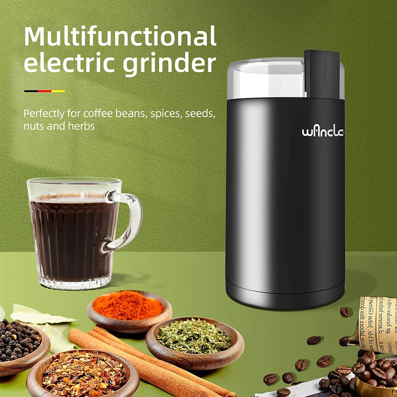 KIRAINAFLY 110V Coffee Bean Grinder For Spices And Nuts