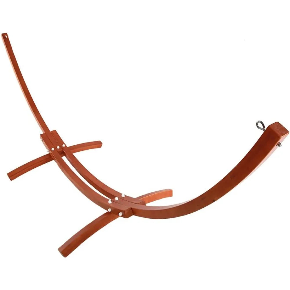 ONCLOUD Hammock Wood Arc Stand With Double Hammock Bundle