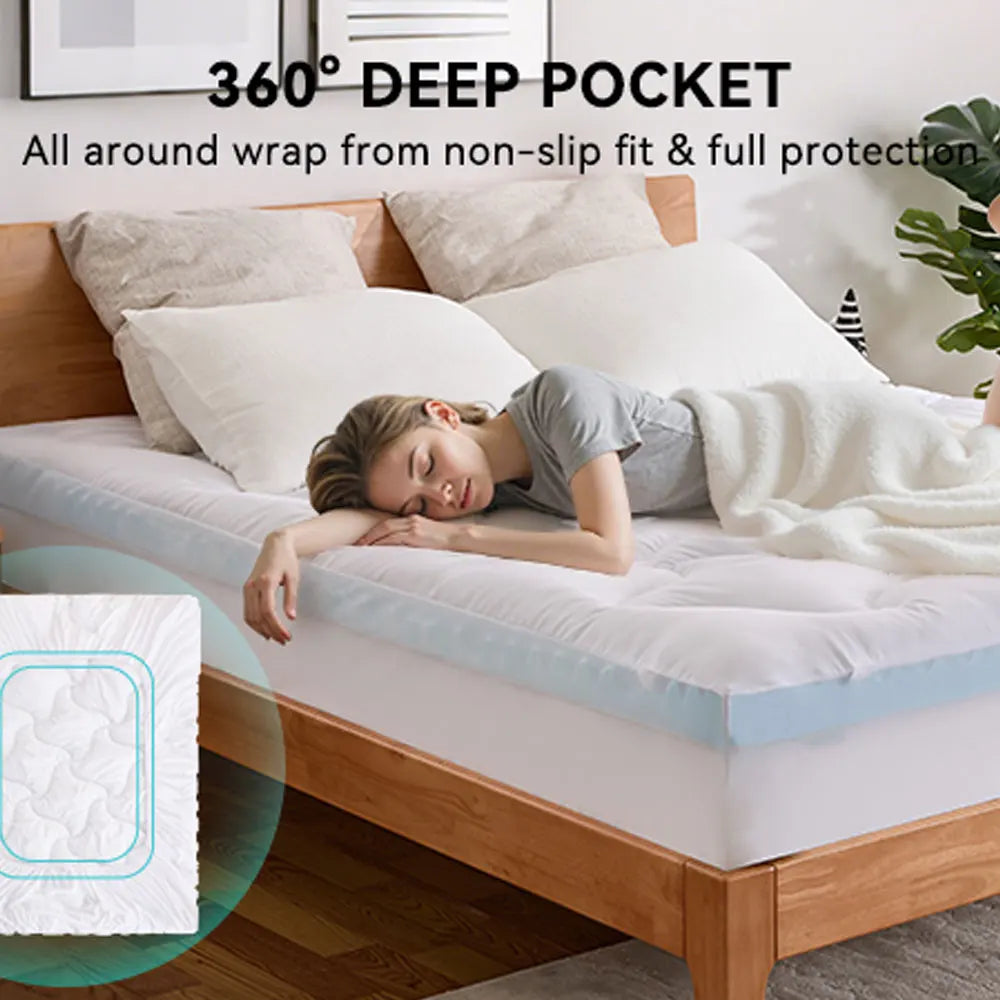 Hcore Memory Foam Mattress Topper CertiPUR US Certified