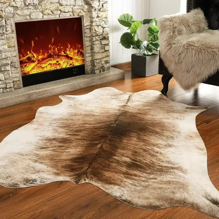 American style Animal Print Rug faux fur cowhide rug Bedroom carpet room carpet for living room rugs house decoration floor mats