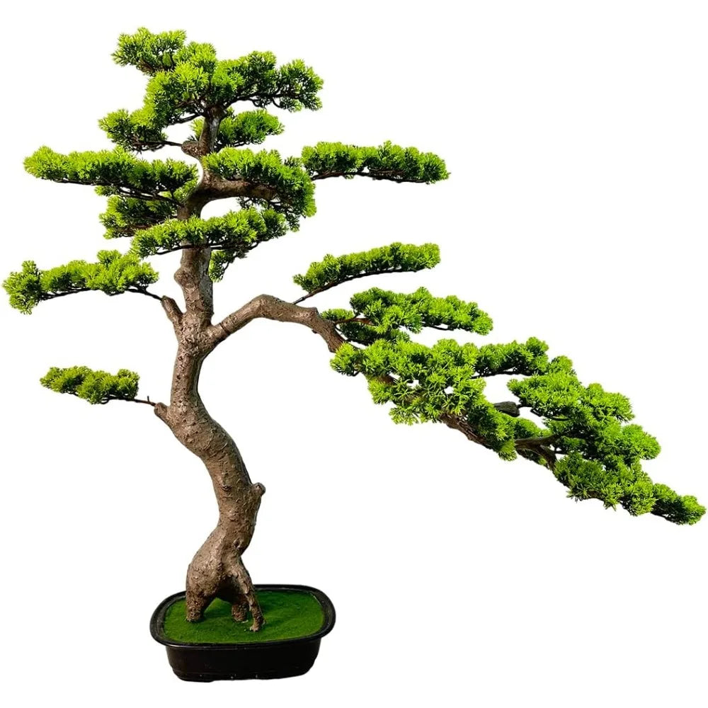 Artificial Juniper Bonsai Tree With Ceramic Pots For Home