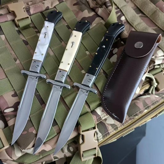 Russian Finka NKVD Outdoor Portable Folding Pocket Knives 440C Blade Utility Survival Camping Hunting Rescue Knife EDC Tools