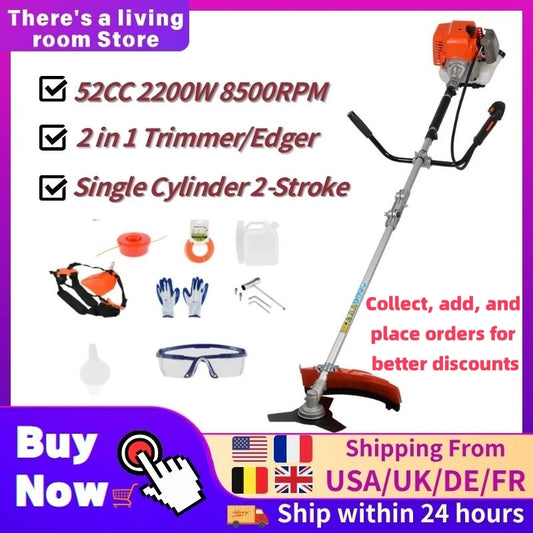 Carburetor 2200W Cordless Weed Eater 2 In 1 Trimmer