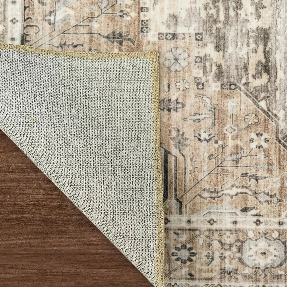 Living Room 10x14 Area Rugs - Washable Lightweight Area Rug Stain Resistant Carpet Vintage Soft Rugs for Bedroom with Non Slip