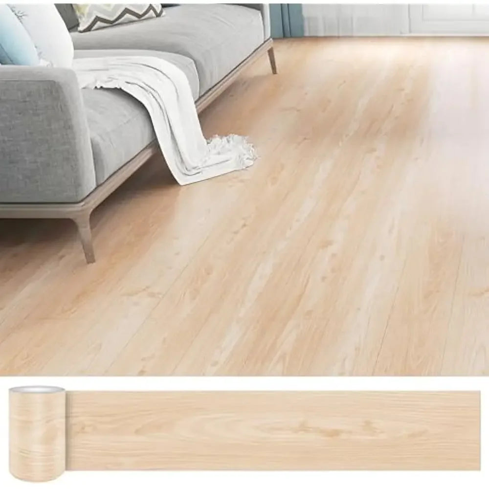 36 Pack 54 Sq.Ft , Waterproof Peel&Stick Floor Tile, Self-Adhesive DIY Flooring Tiles for Bedroom, Living Room, Bathroom