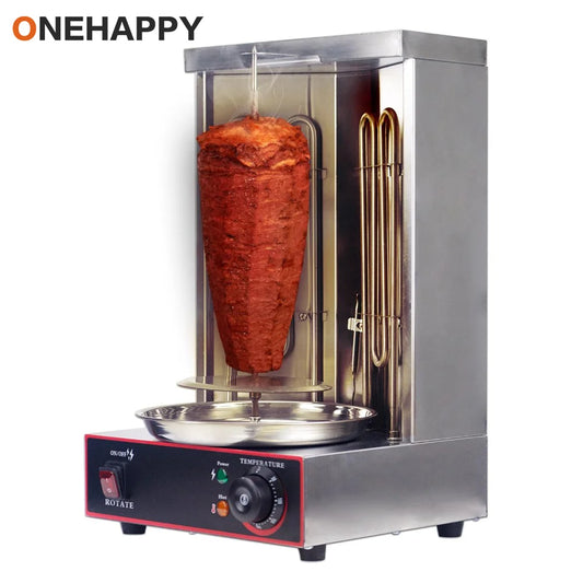 Onehappy for commercial household electric kebab grill shawarma machine automatic rotating grill heating tube