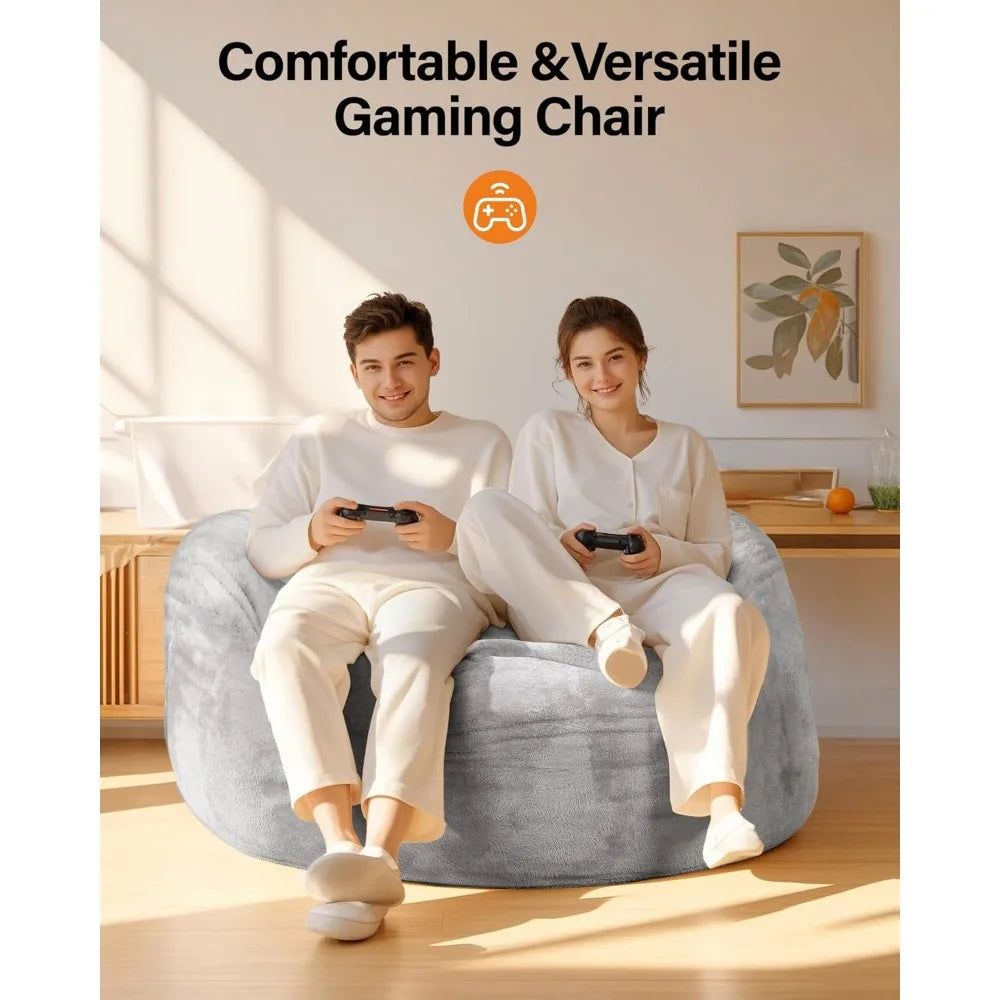Giant Bean Bag Chair: Bean Bag Chair for Adults Kids Teens Couples for Lay Sleep in Living Room Bedroom Reading Game Room -Beanb