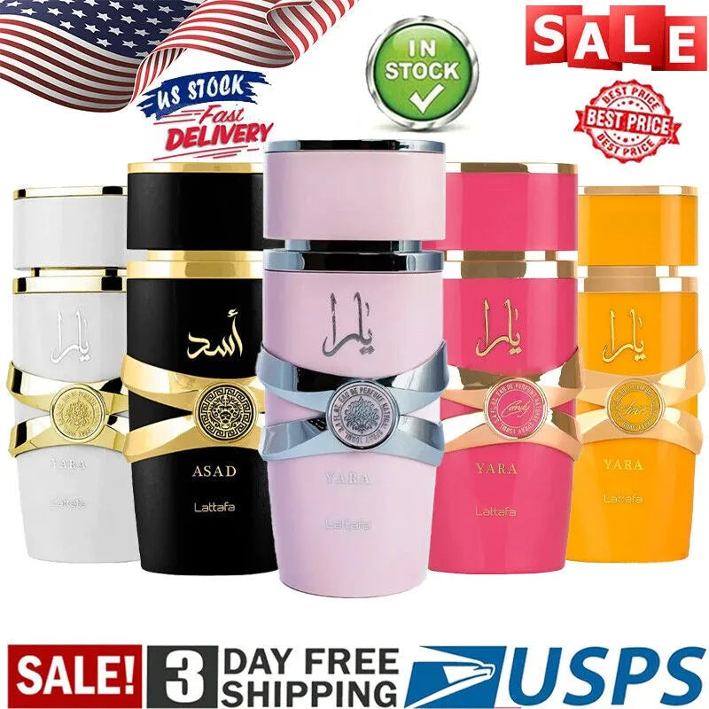 Lattafa Yara Candy Eau de Parfum EDP Spray for Women 3.4 oz/100 ml NEW in Box US