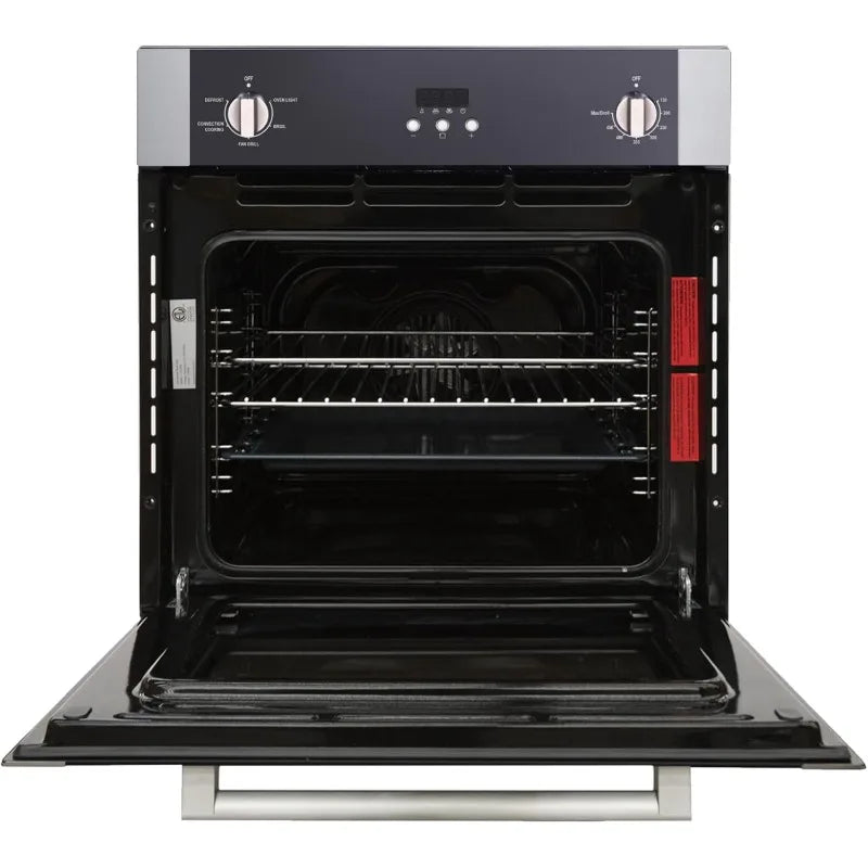 Magic Chef 24-Inch Built-In Electric Single Wall Oven, Stainless Steel, 2.2 Cu. Ft. - Kitchen Appliance with Programmable