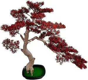 Artificial Juniper Bonsai Tree With Ceramic Pots For Home