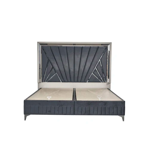 Modern Contemporary 5 Pc King Upholstered Bedroom Set