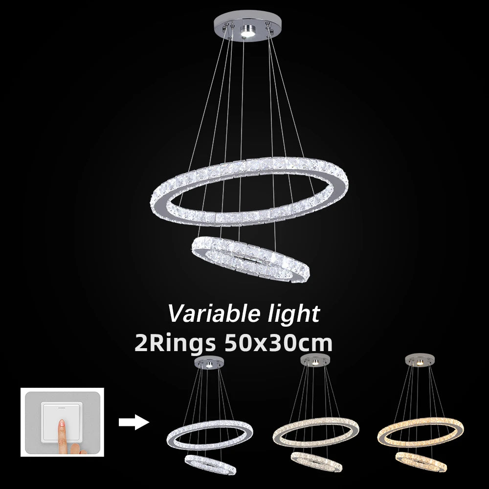 Crystal Chandelier Modern Large Crystal Pendant Lights Fixture For Living Room Bedroom Ceiling Lamp Lustres Luminaire Plafonnier